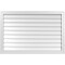 Ekena Millwork Vertical Surface Mount PVC Gable Vnt: Non-Functional, w/2"W x 1-1/2"H, Brickmould Frame, 42"W x 28"H GVPVE42X2802SN - alternate 1